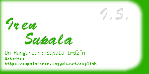 iren supala business card